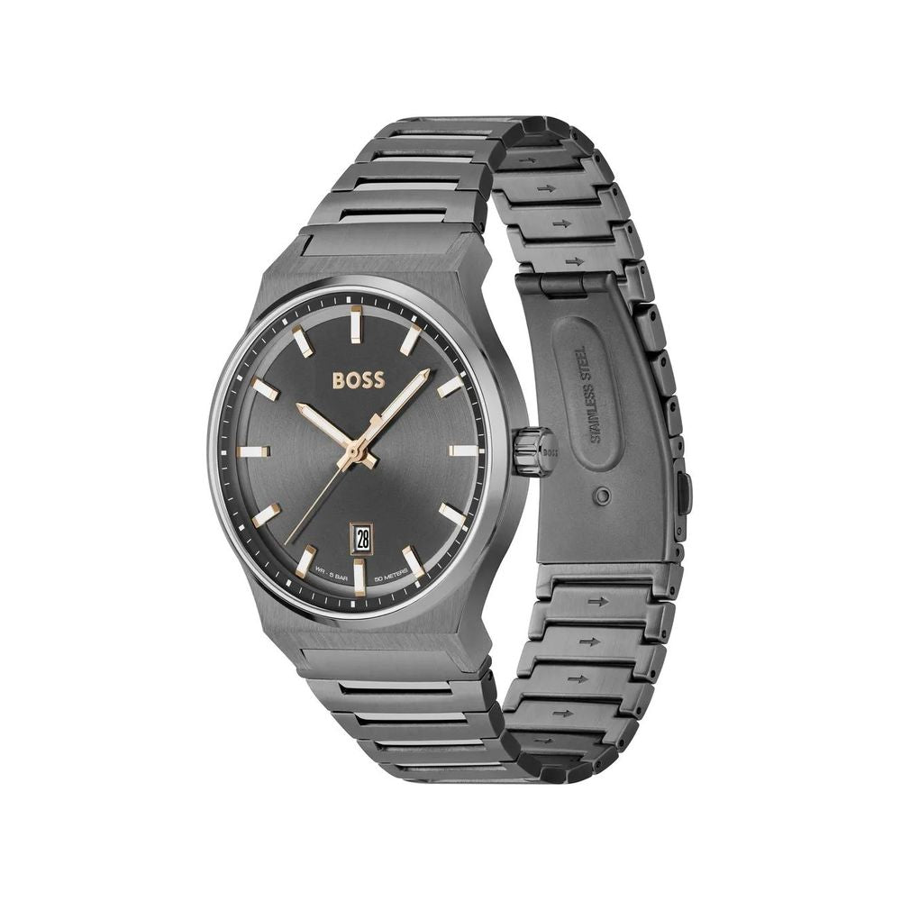 Hugo Boss Stainless Steel Dress Watch in Grey