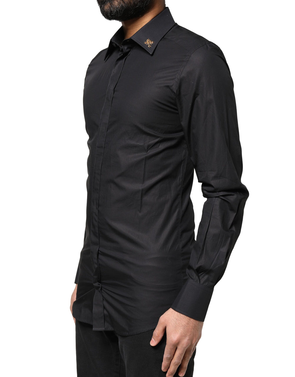 Dolce & Gabbana Cotton Dress Shirt in Black