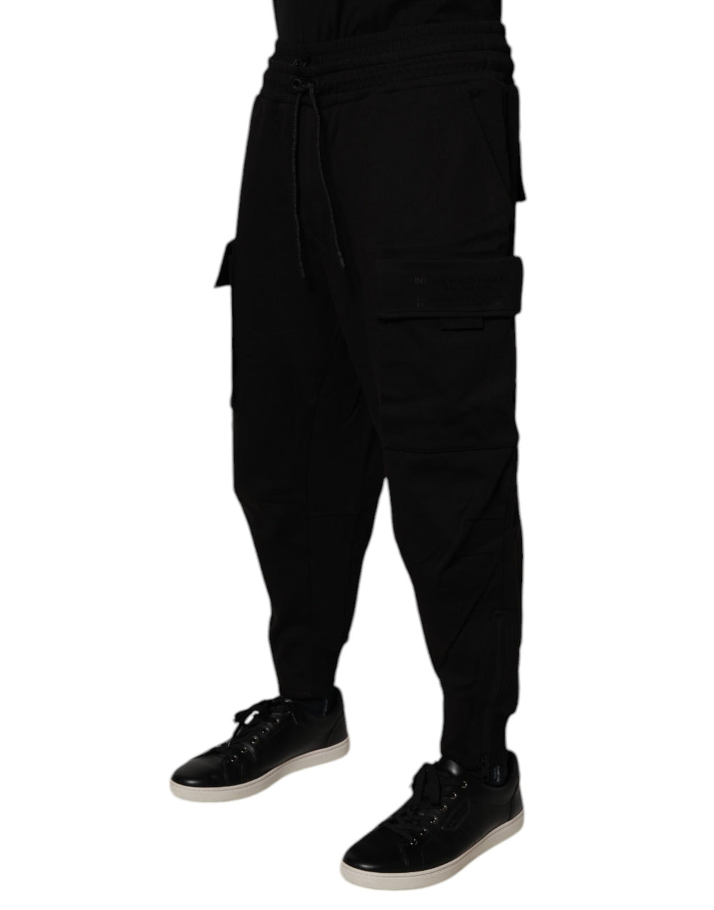 Dolce & Gabbana Cotton Cargo Jogger Trousers in Black