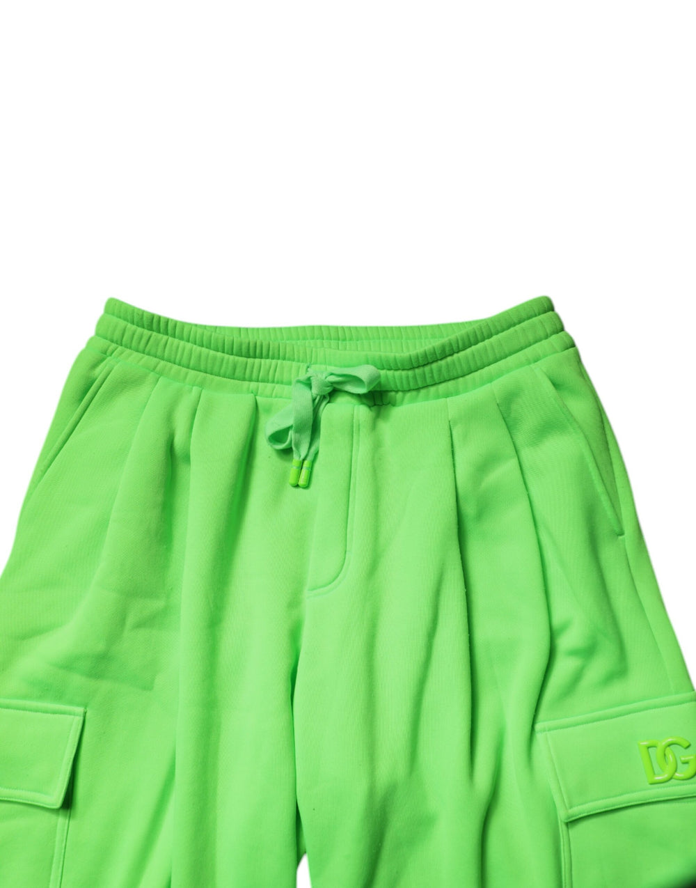 Dolce & Gabbana Cargo Jogger Sweatpants in Neon Green