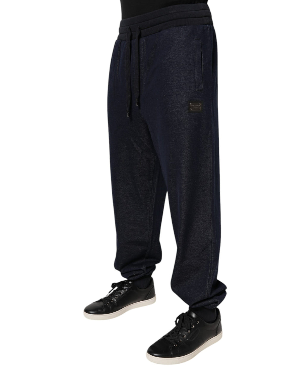Dolce & Gabbana Jacquard Jogger Trousers in Black