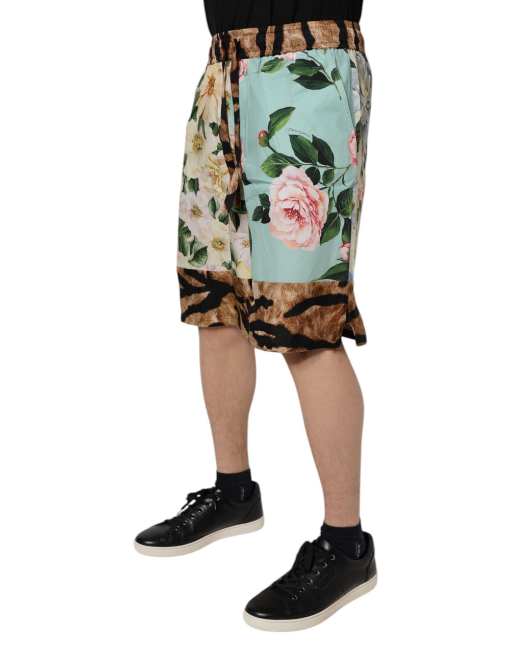 Dolce & Gabbana Floral Print Bermuda Shorts in Multicolor