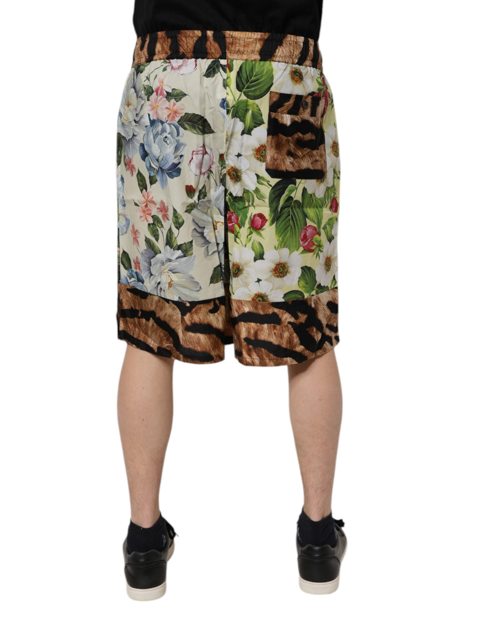 Dolce & Gabbana Floral Print Bermuda Shorts in Multicolor
