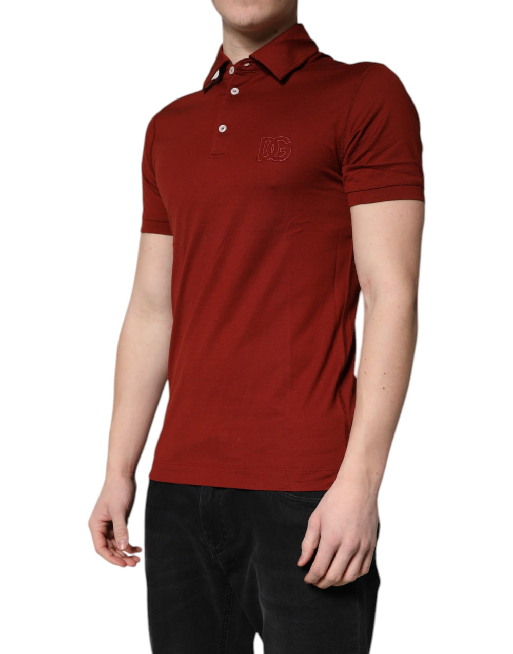 Dolce & Gabbana Cotton Polo Shirt in Red