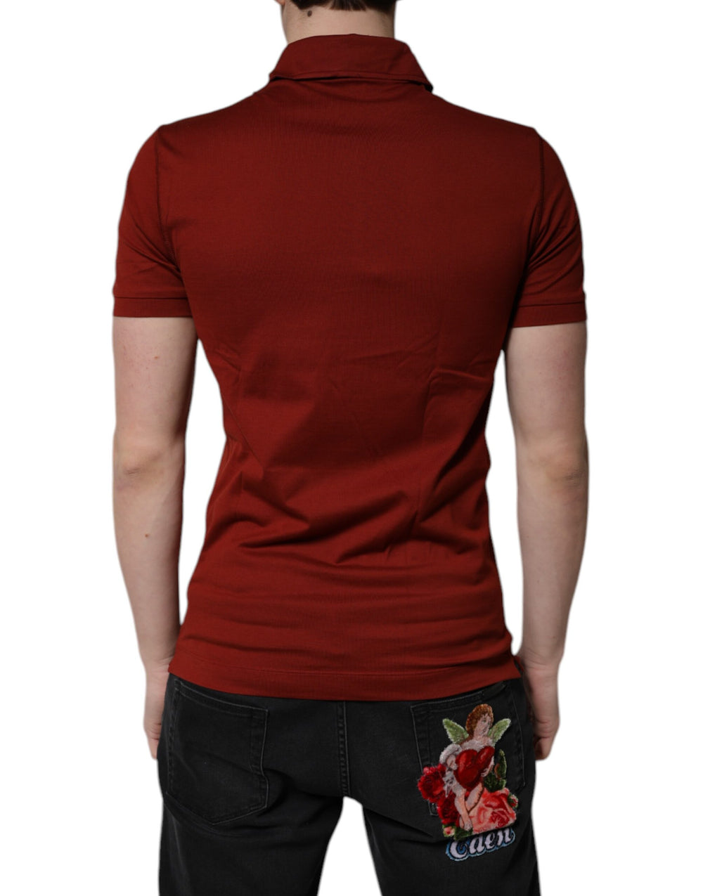 Dolce & Gabbana Cotton Polo Shirt in Red