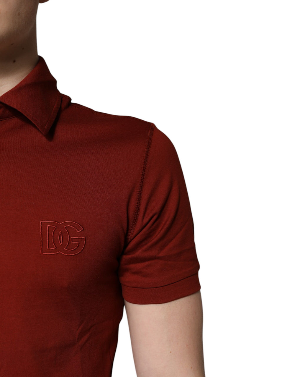 Dolce & Gabbana Cotton Polo Shirt in Red
