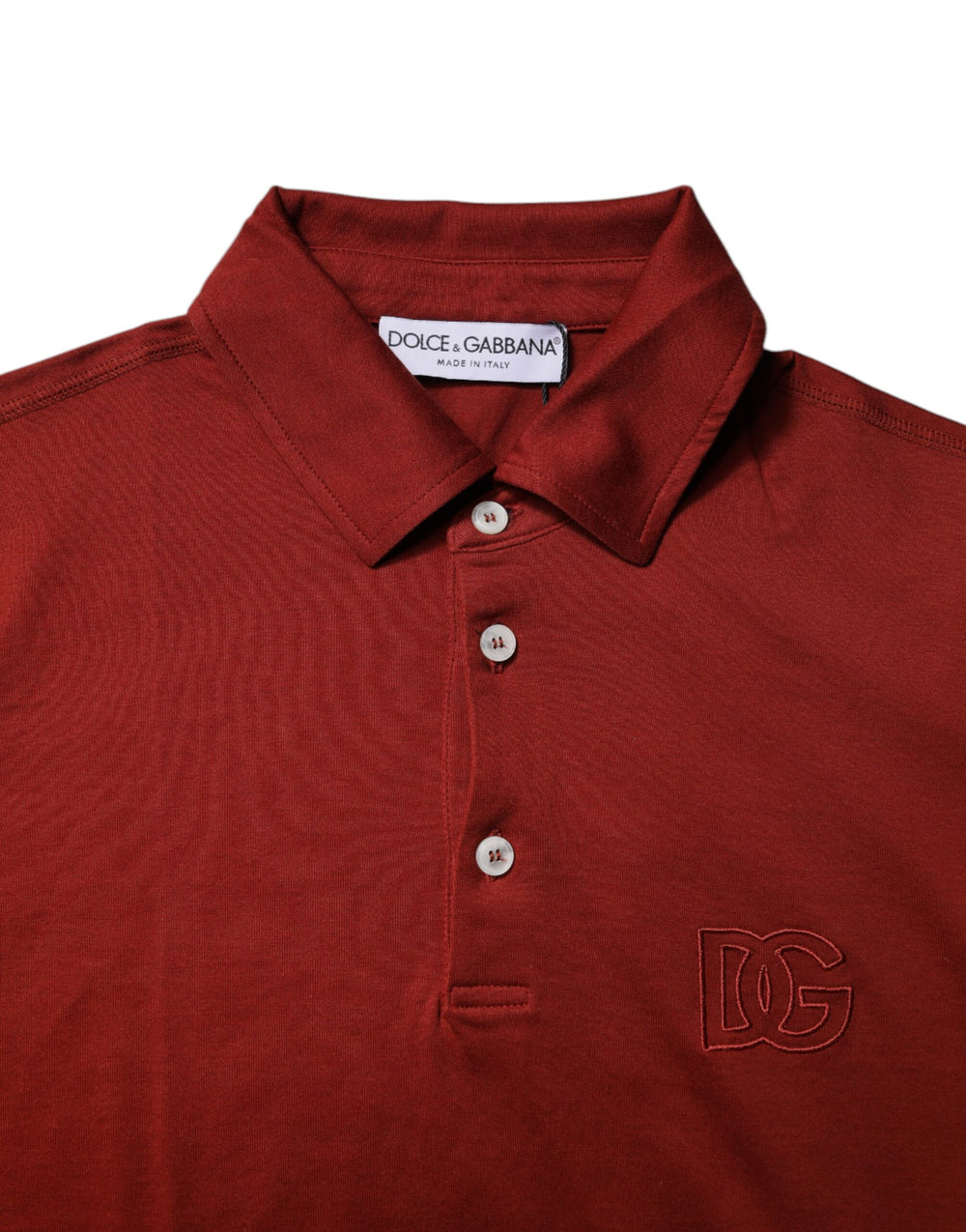 Dolce & Gabbana Cotton Polo Shirt in Red
