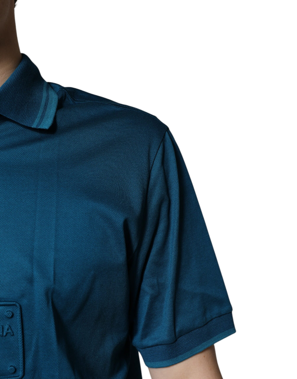 Dolce & Gabbana 100% Cotton Polo Shirt in Blue