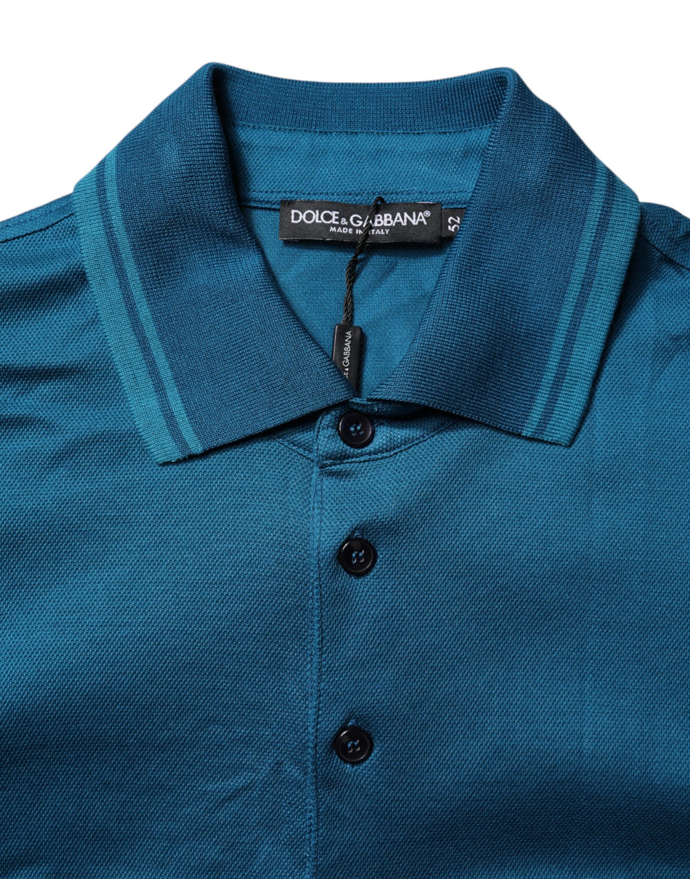 Dolce & Gabbana 100% Cotton Polo Shirt in Blue