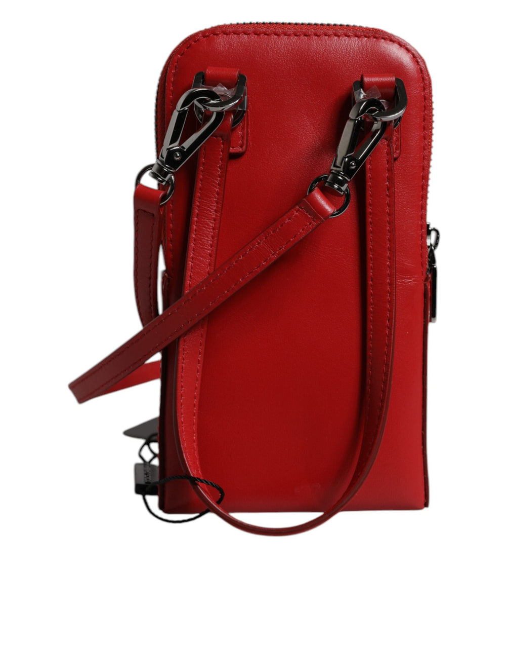 Dolce & Gabbana Leather Phone Sling Bag in Red