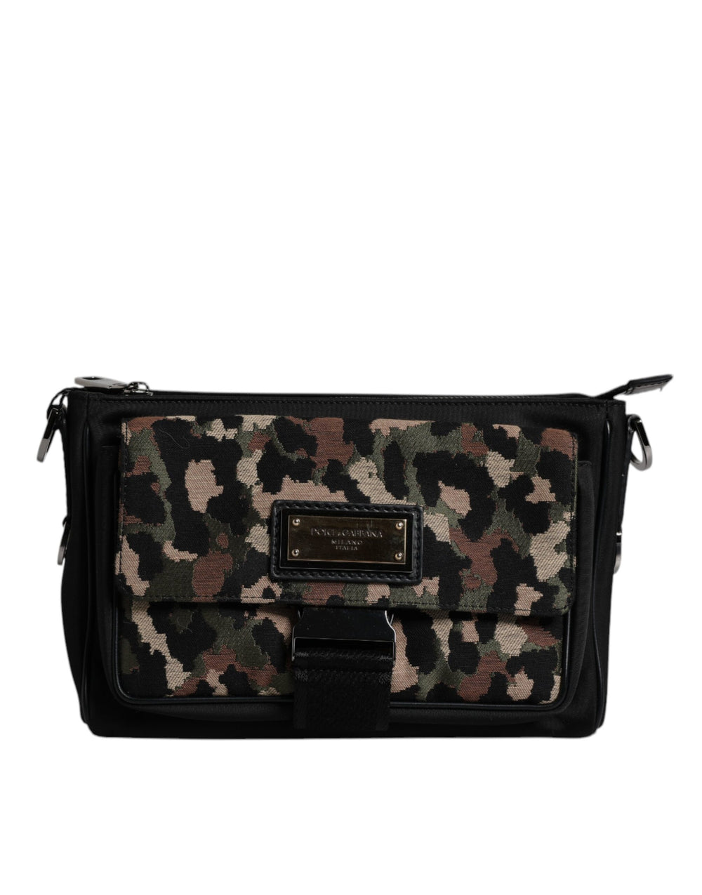 Dolce & Gabbana Leopard Jacquard Crossbody Bag in Multicolor