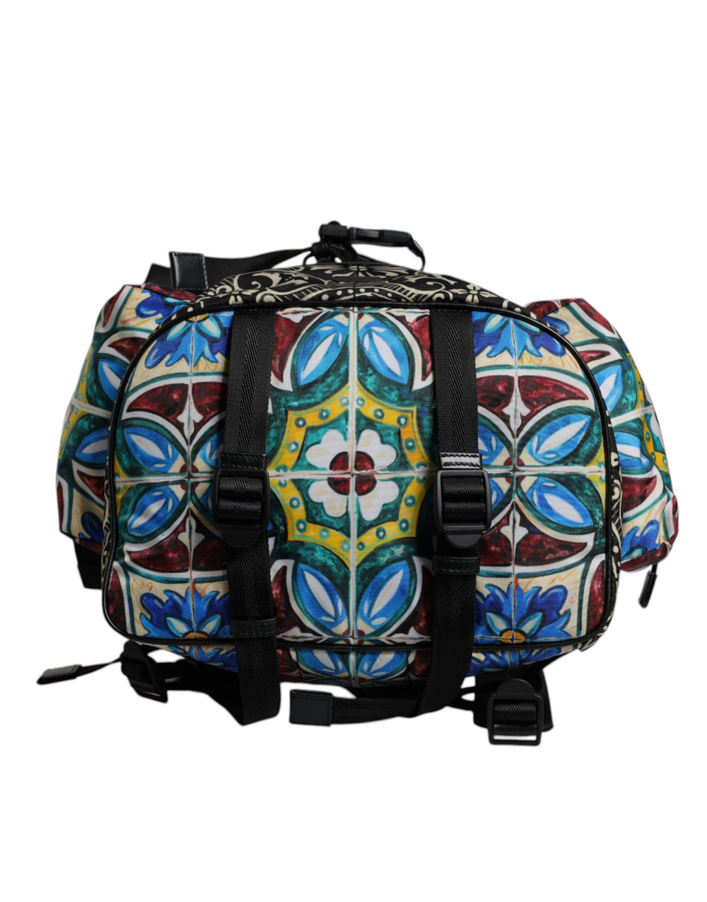 Dolce & Gabbana Maiolica Print Nylon Backpack in Multicolor