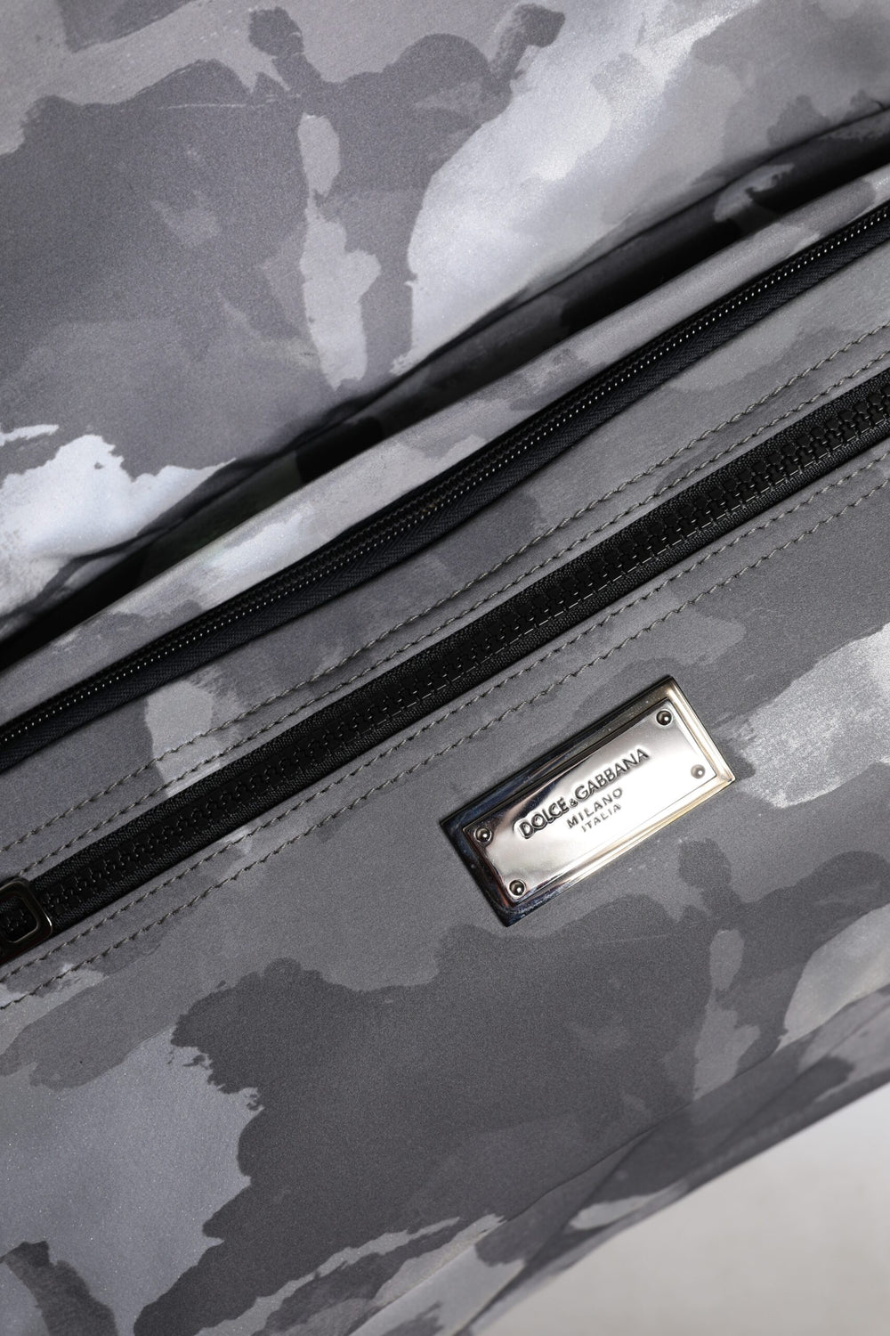 Dolce & Gabbana Cotton Tote Bag in Grey Camouflage