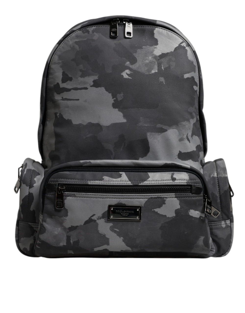 Dolce & Gabbana Cotton Camouflage Backpack in Grey