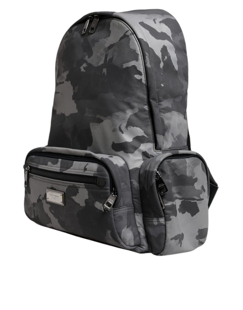 Dolce & Gabbana Cotton Camouflage Backpack in Grey