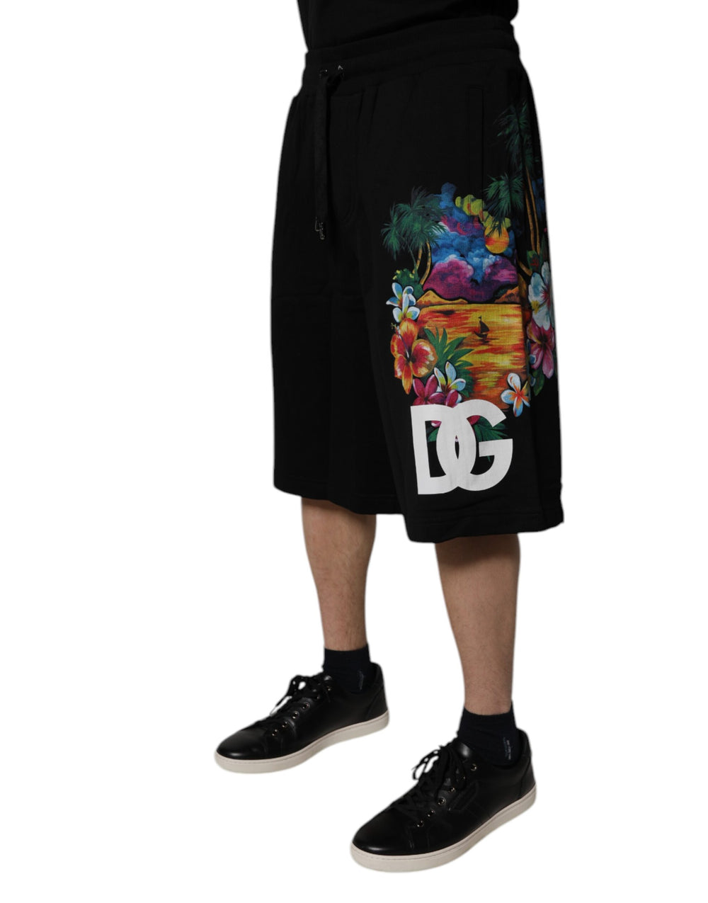 Dolce & Gabbana Cotton Bermuda Shorts in Black