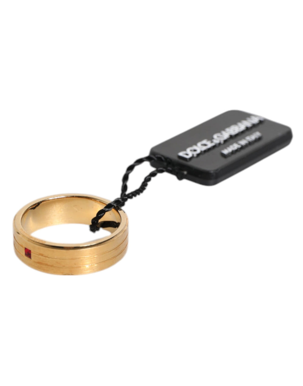 Dolce & Gabbana Brass and Crystal Ring in Gold