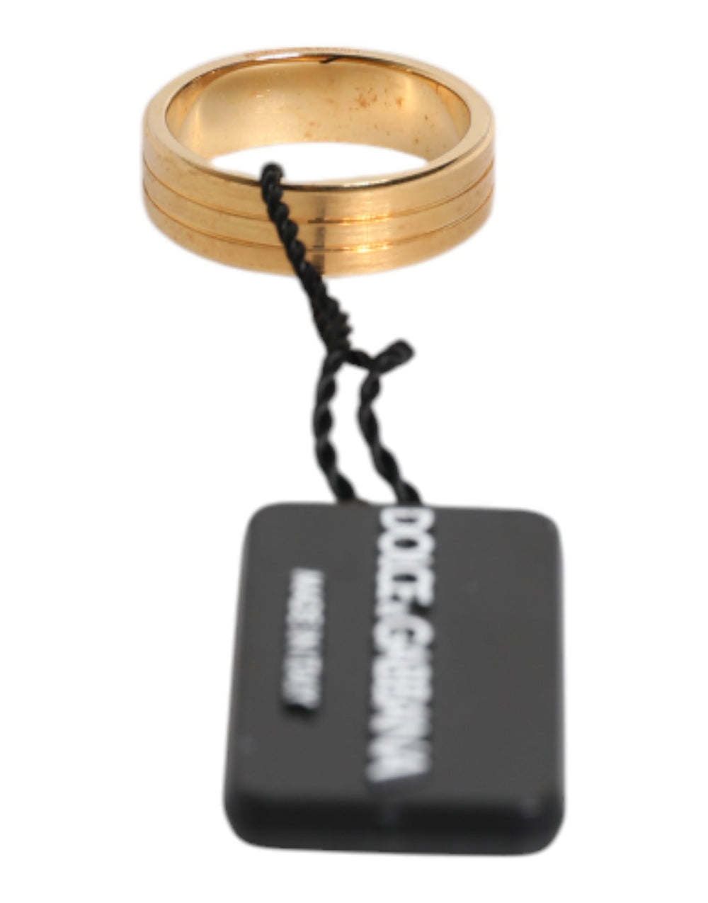 Dolce & Gabbana Brass and Crystal Ring in Gold