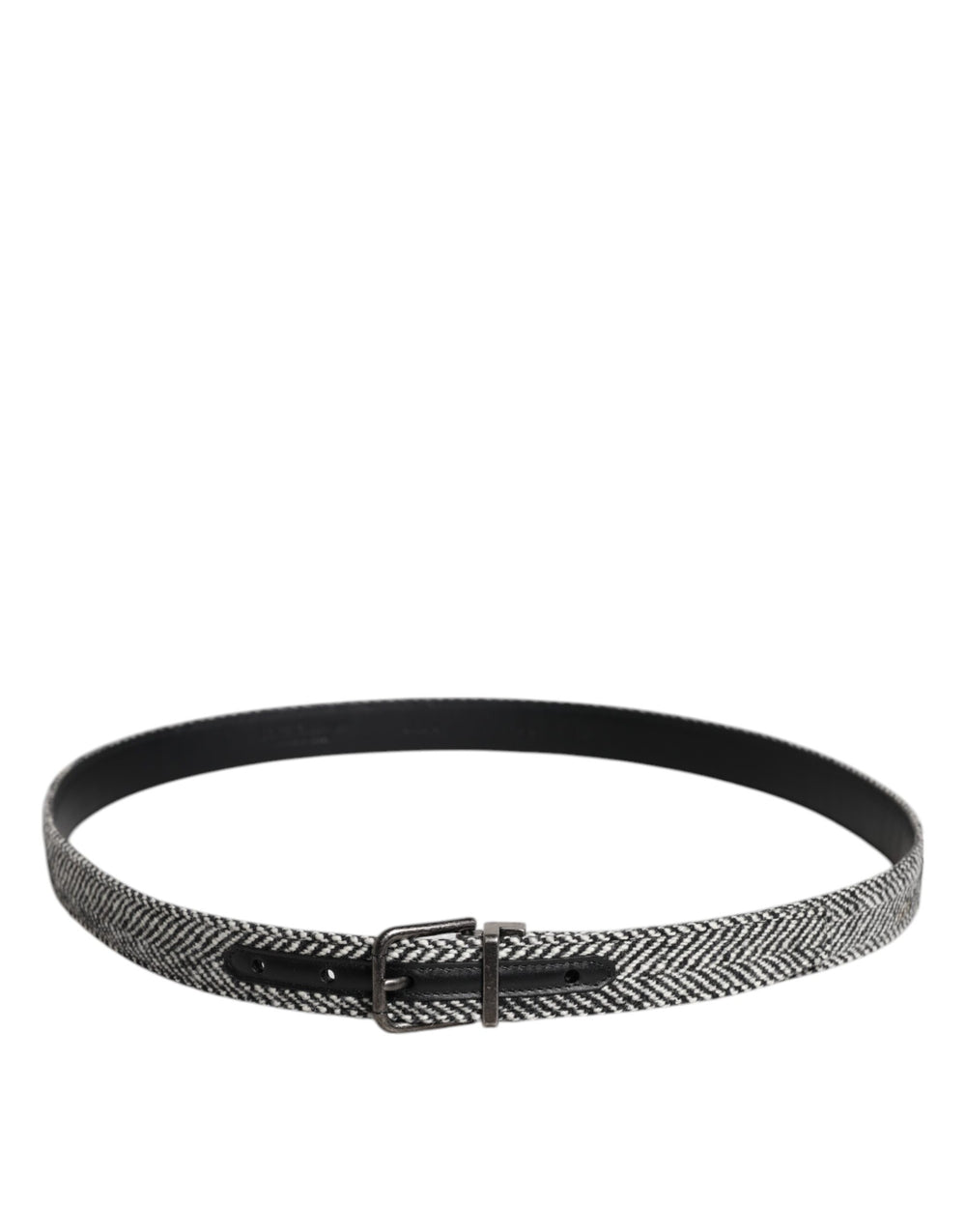 Dolce & Gabbana Virgin Wool Belt in Black and White