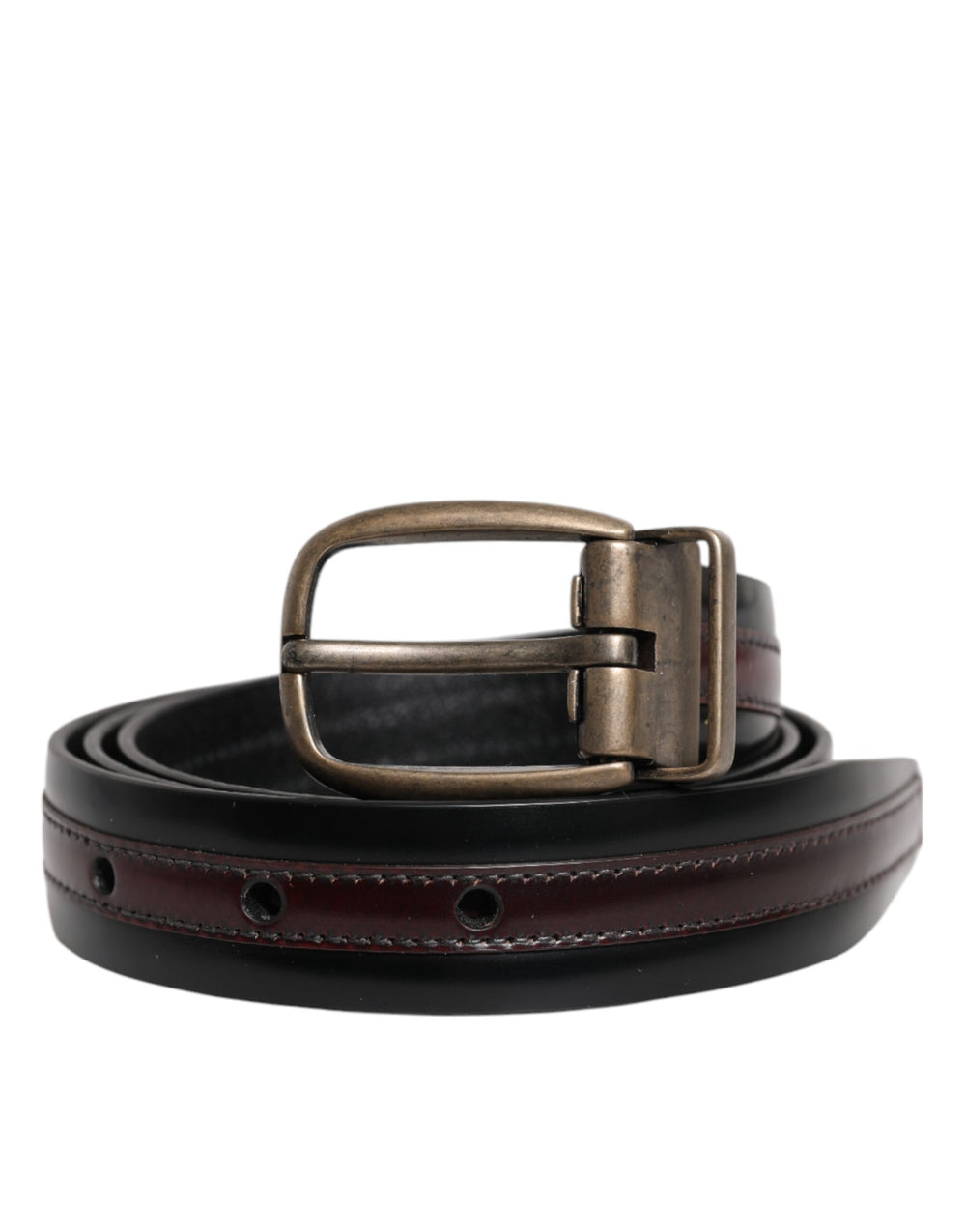 Dolce & Gabbana Calfskin Belt in Black
