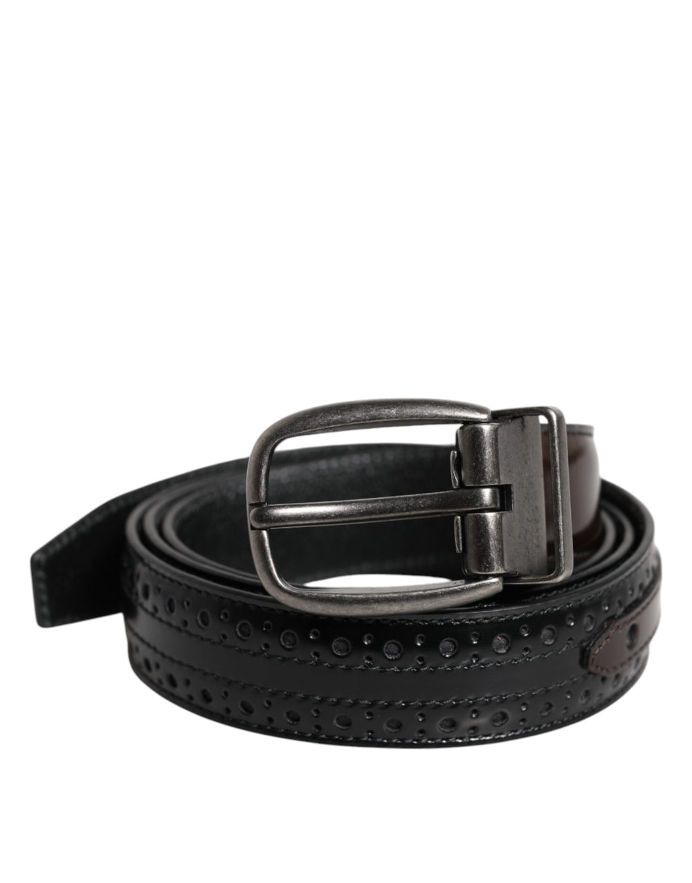Black Brown Leather Classic Metal Buckle Belt mens luxury fashion - Mens Edit