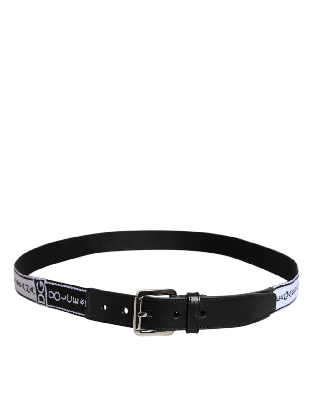 Dolce & Gabbana Printed Belt in Black and White