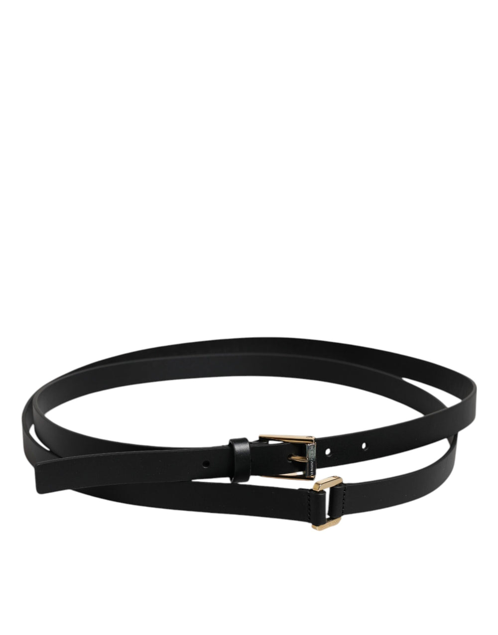 Dolce & Gabbana Calfskin Belt in Black