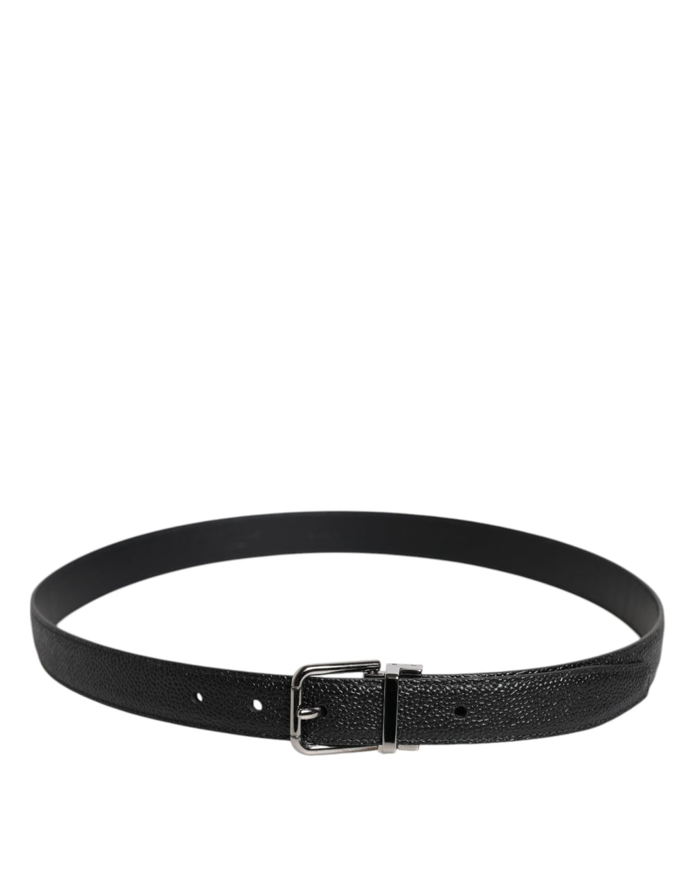 Dolce & Gabbana 100% Calf Leather Belt in Black