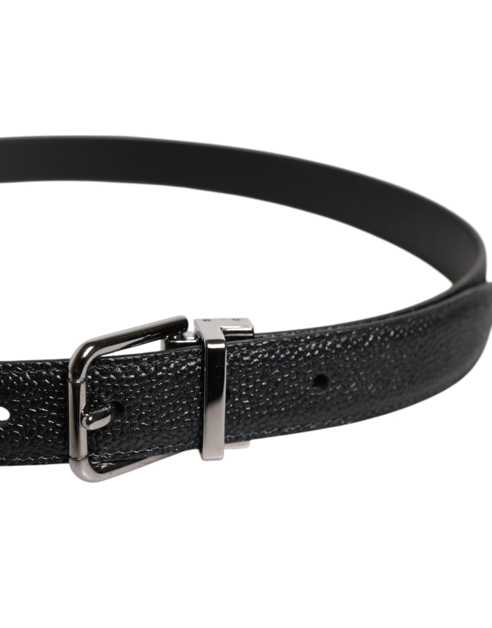 Dolce & Gabbana 100% Calf Leather Belt in Black