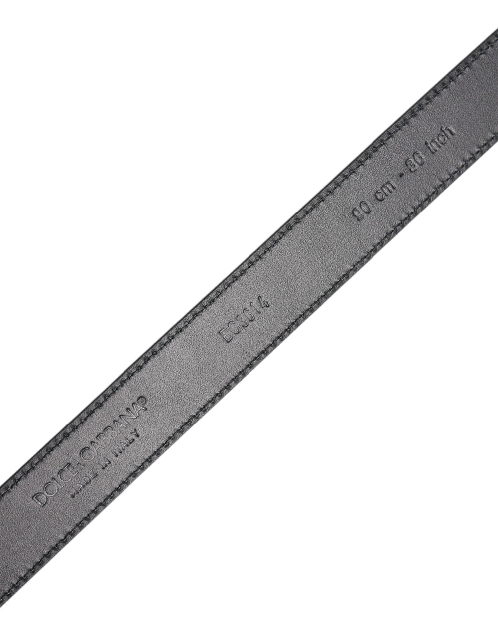 Dolce & Gabbana 100% Calf Leather Belt in Black