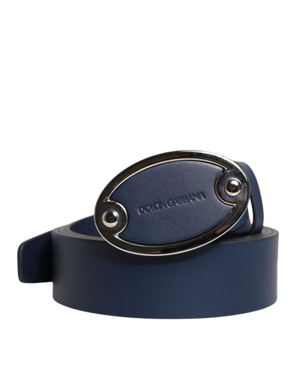 Dolce & Gabbana Leather Belt in Blue