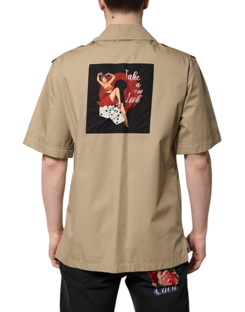 Dolce & Gabbana Cotton Shirt in Brown