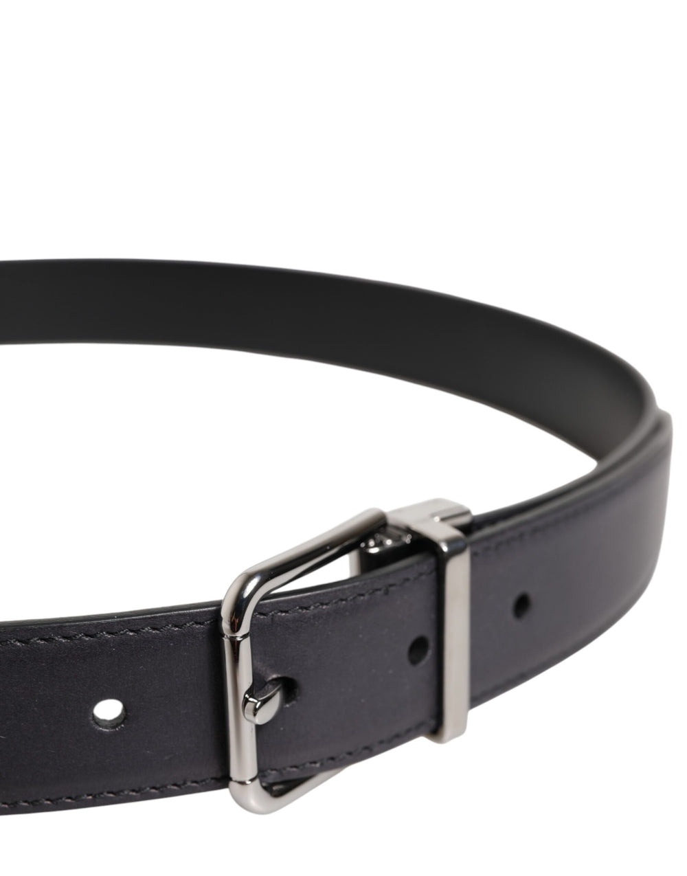 Dolce & Gabbana Calf Leather Belt in Black