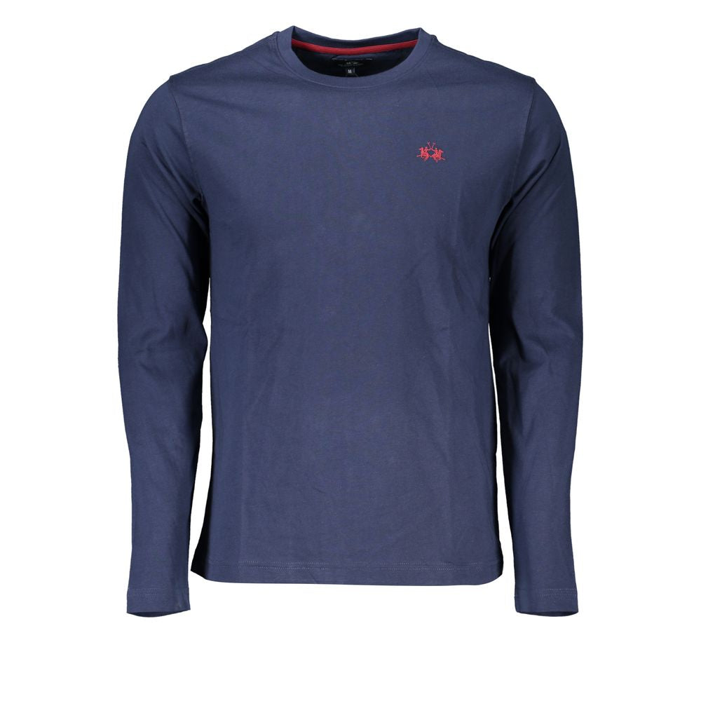 La Martina Cotton T-Shirt in Regal Blue