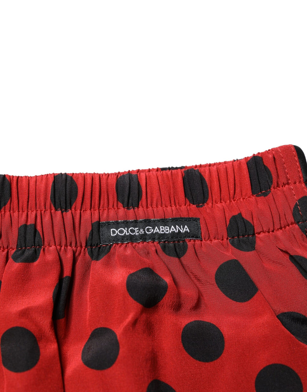 Dolce & Gabbana 100% Silk Boxer Shorts in Red