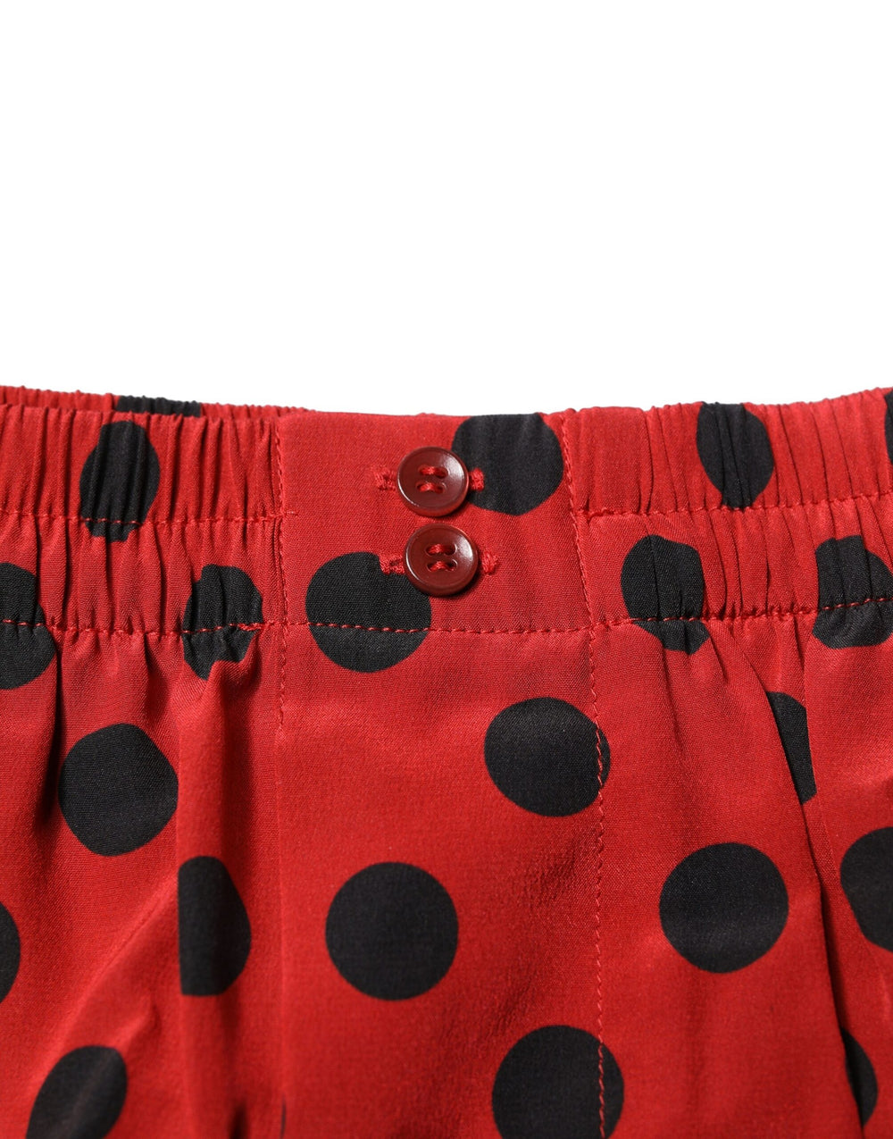 Dolce & Gabbana 100% Silk Boxer Shorts in Red