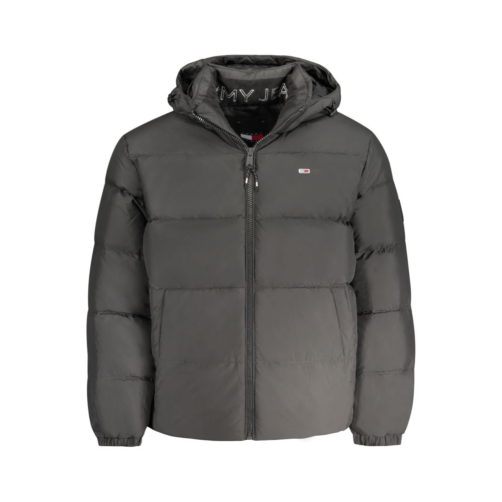 Black Polyester Men's Jacket mens luxury fashion - Mens Edit