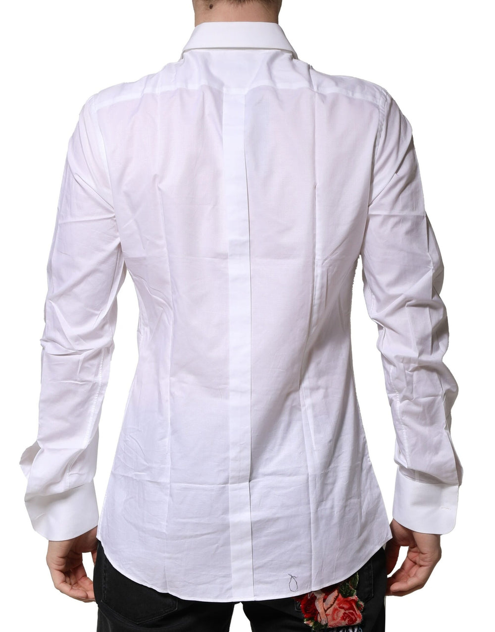 Dolce & Gabbana 100% Cotton Poplin Formal Shirt in White