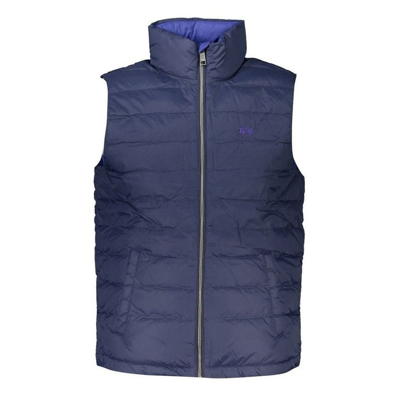 La Martina Blue Polyamide Men's Breathable Vest - Designer | Mens Edit