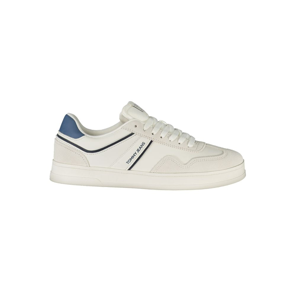 White Polyurethane Men's Sneaker mens luxury fashion - Mens Edit