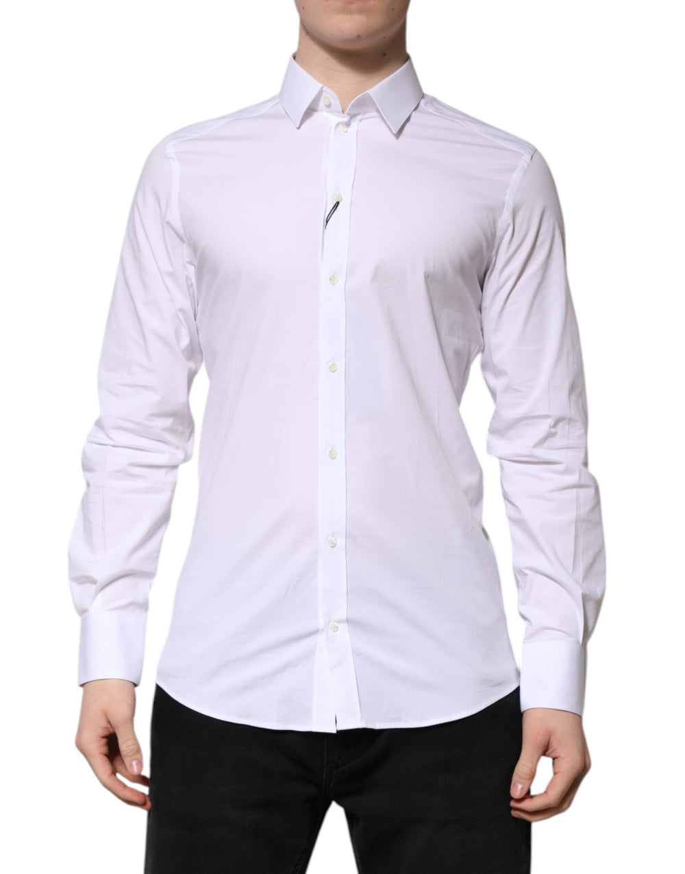 Dolce & Gabbana GOLD Cotton Formal Shirt in White