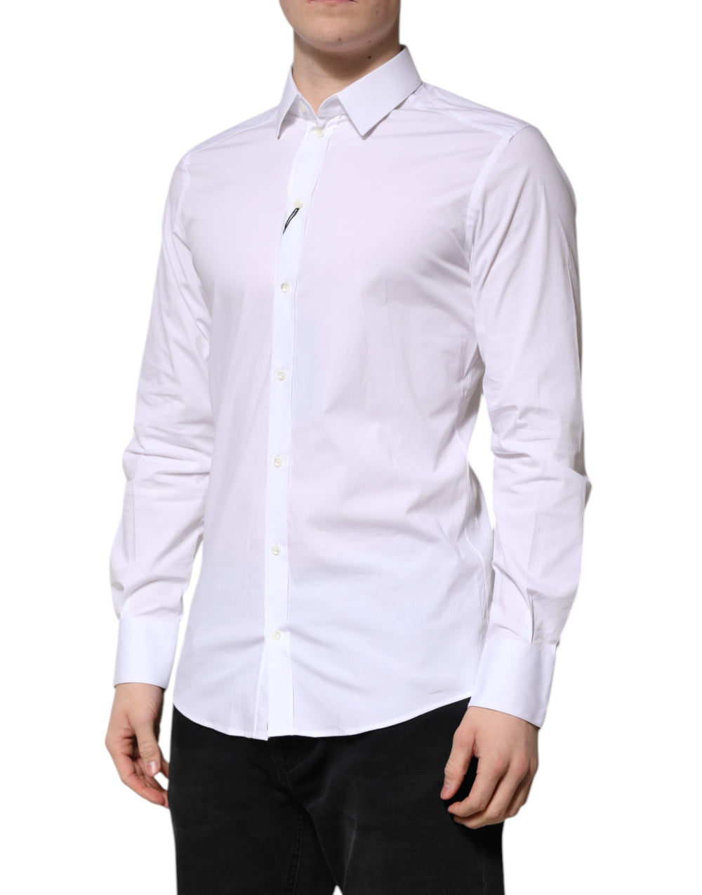 Dolce & Gabbana GOLD Cotton Formal Shirt in White