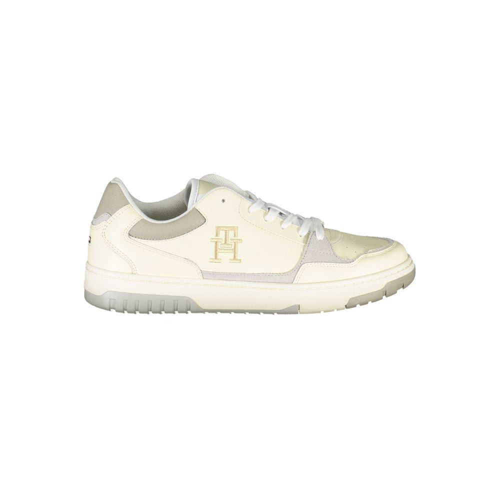 Beige Sports Sneakers with Unique Embroidery mens luxury fashion - Mens Edit