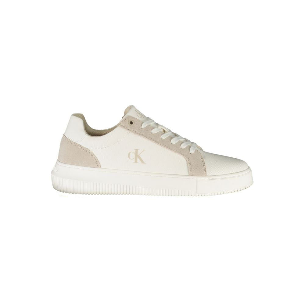 White Polyurethane Men's Sneaker mens luxury fashion - Mens Edit