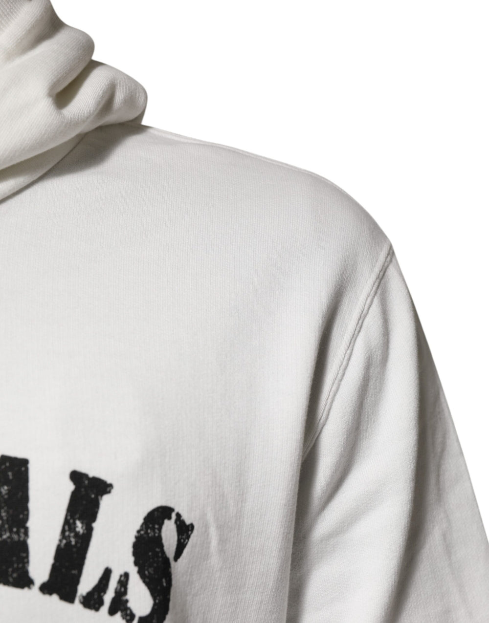 Dolce & Gabbana 100% Cotton Hooded Sweater in White