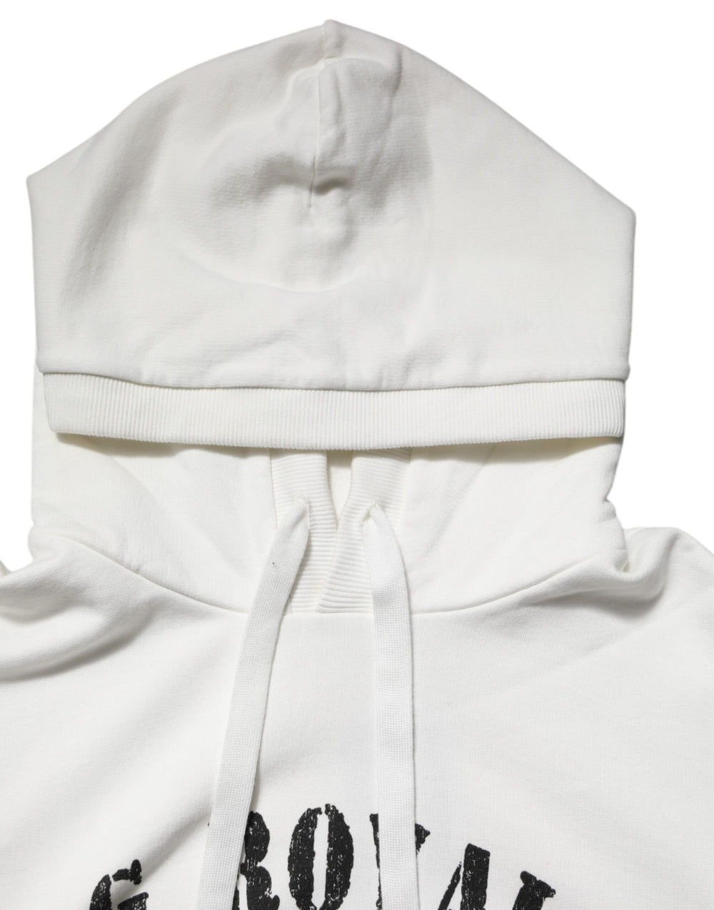 Dolce & Gabbana 100% Cotton Hooded Sweater in White