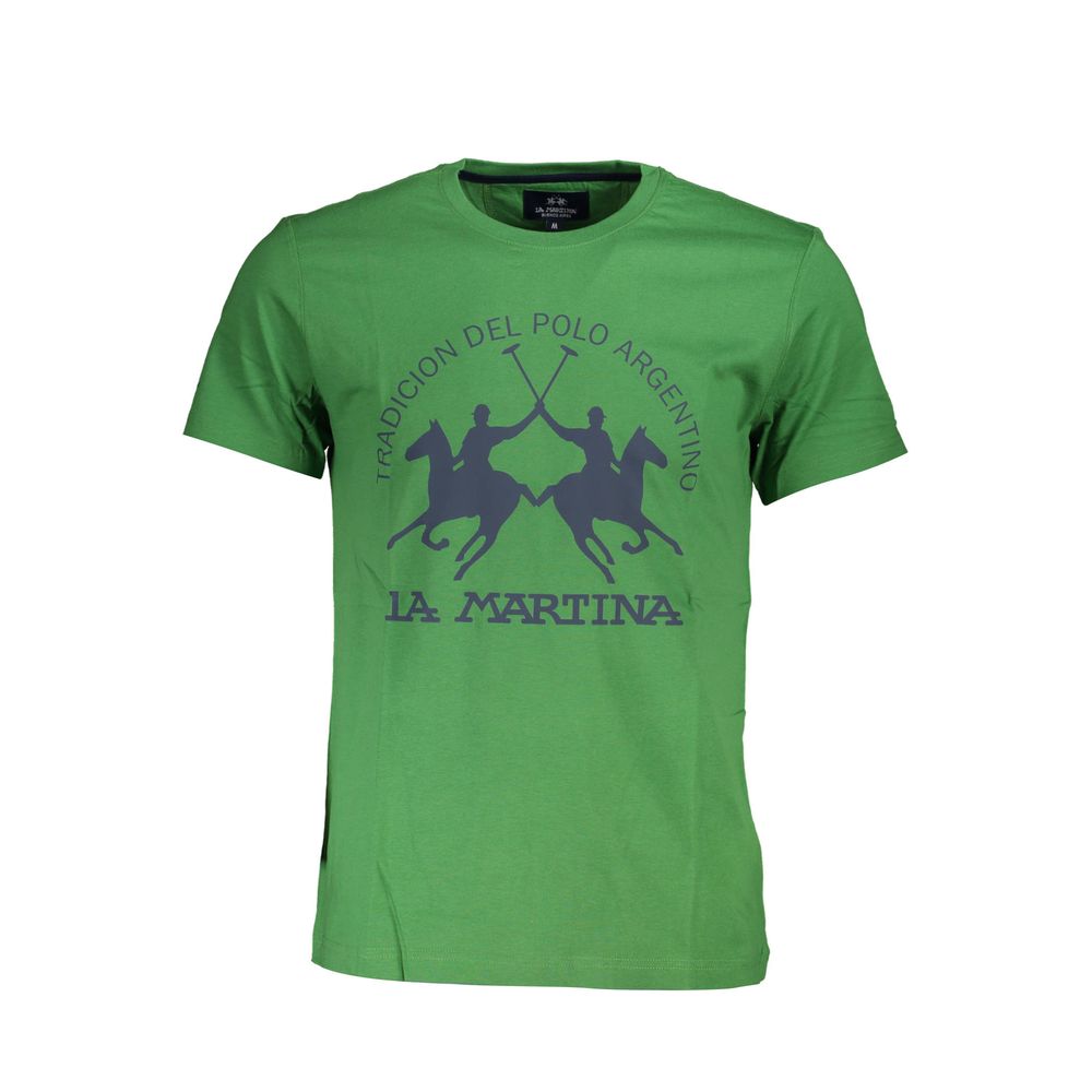 La Martina Cotton Jersey T-Shirt in Green