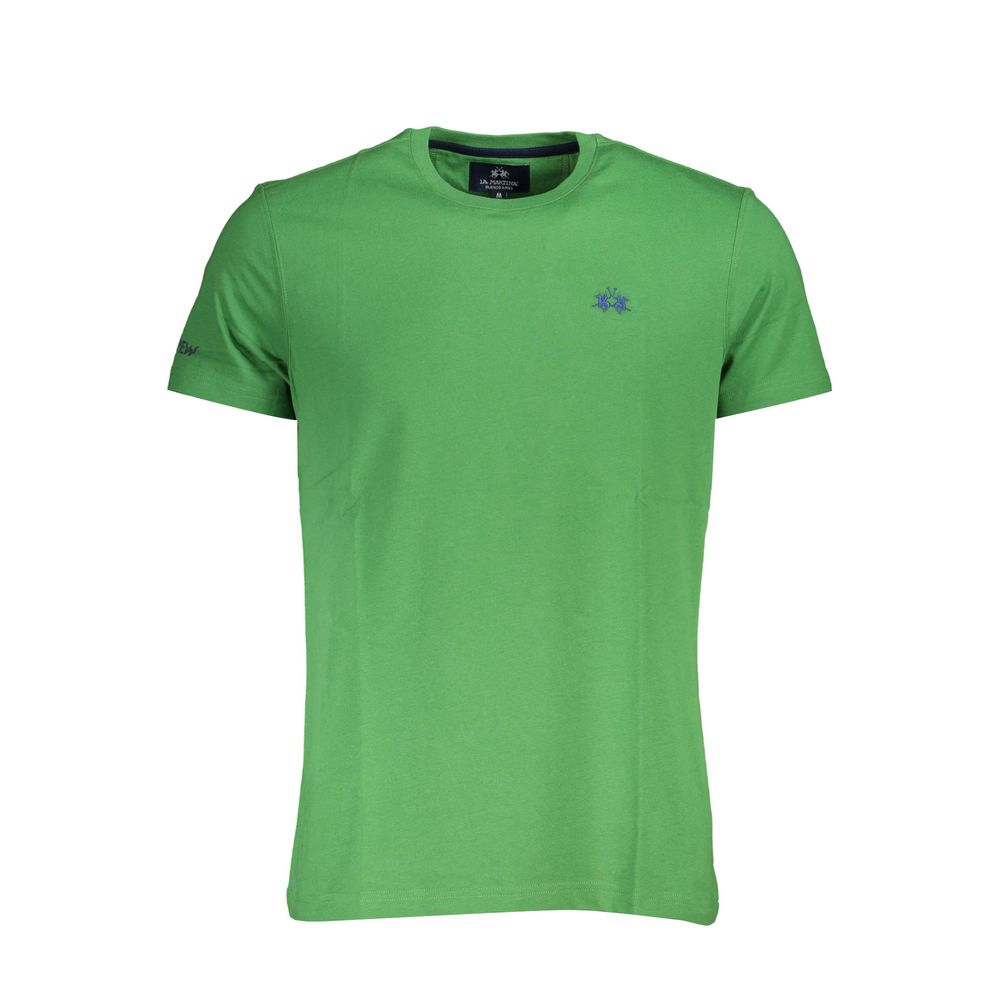 La Martina T-Shirt από 100% Βιολογικό Βαμβάκι σε Πράσινο