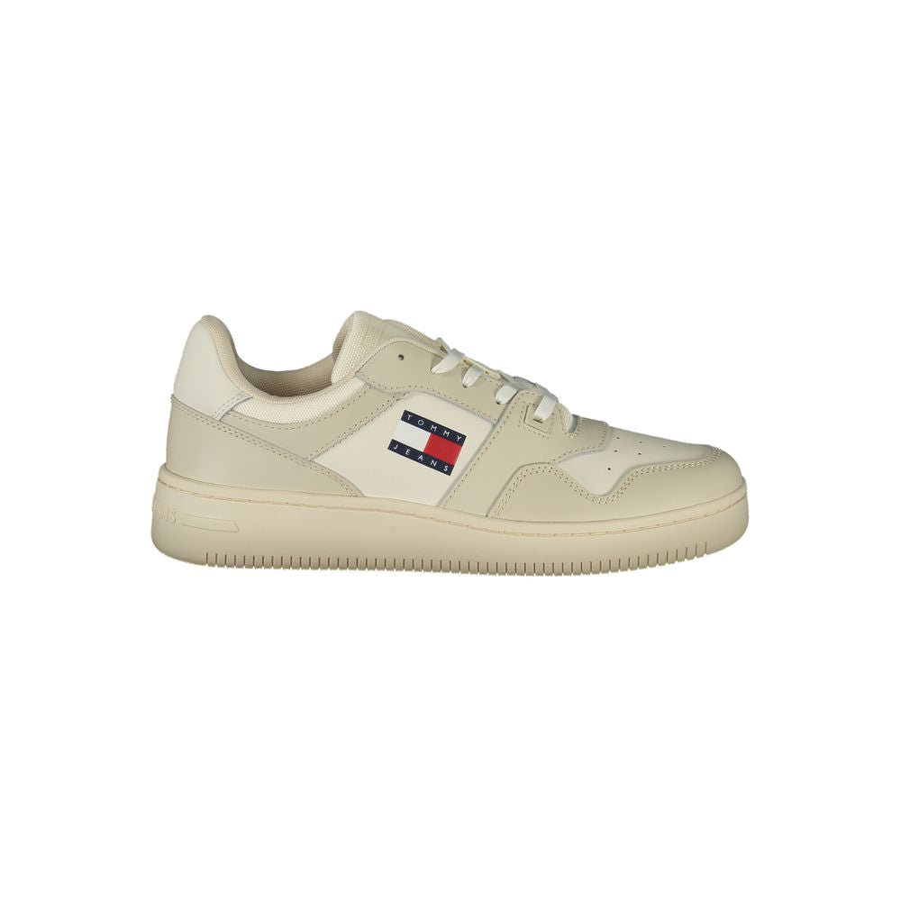 Beige Leather Men Sneaker mens luxury fashion - Mens Edit