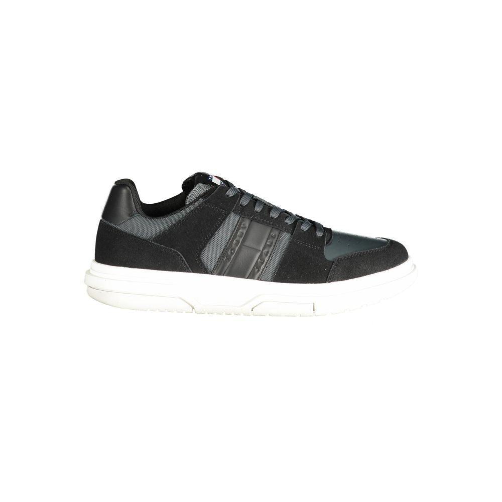 Black Leather Men Sneaker mens luxury fashion - Mens Edit